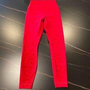 lululemon Wunder Under 25" Asia Fit - Size S - LNY Red EUC